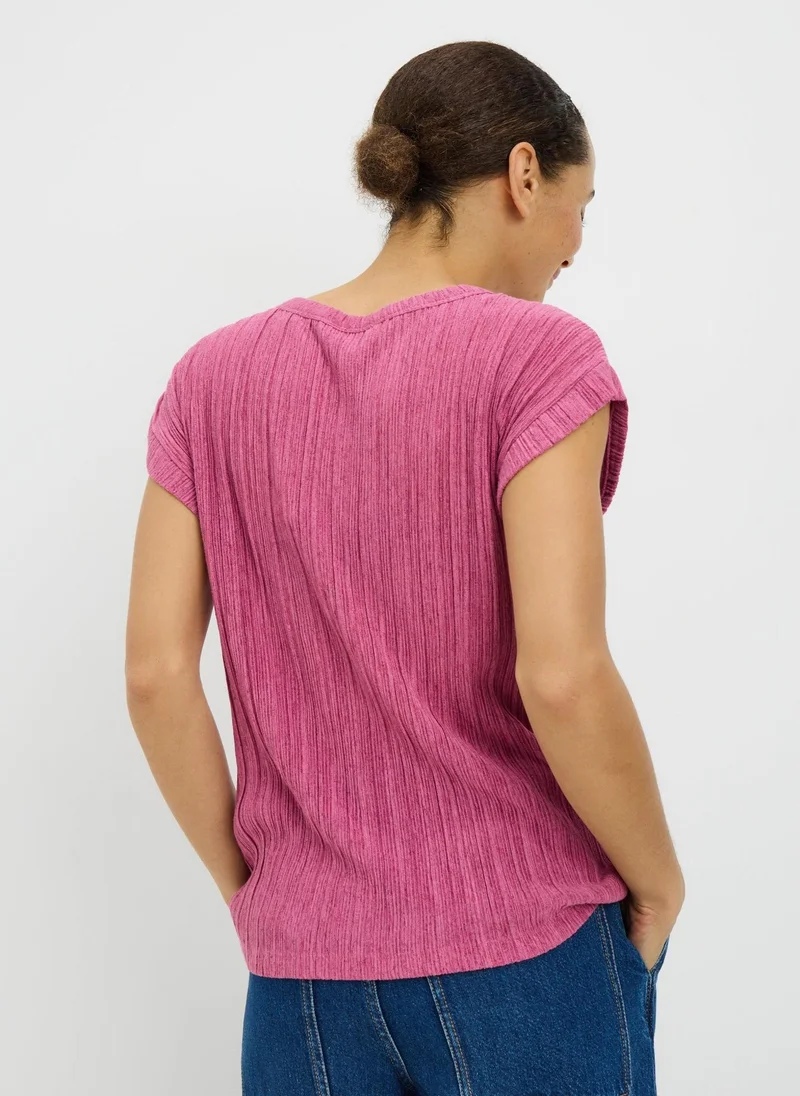 Matalan Pink Pink Textured Top for Women | Best Price UAE
