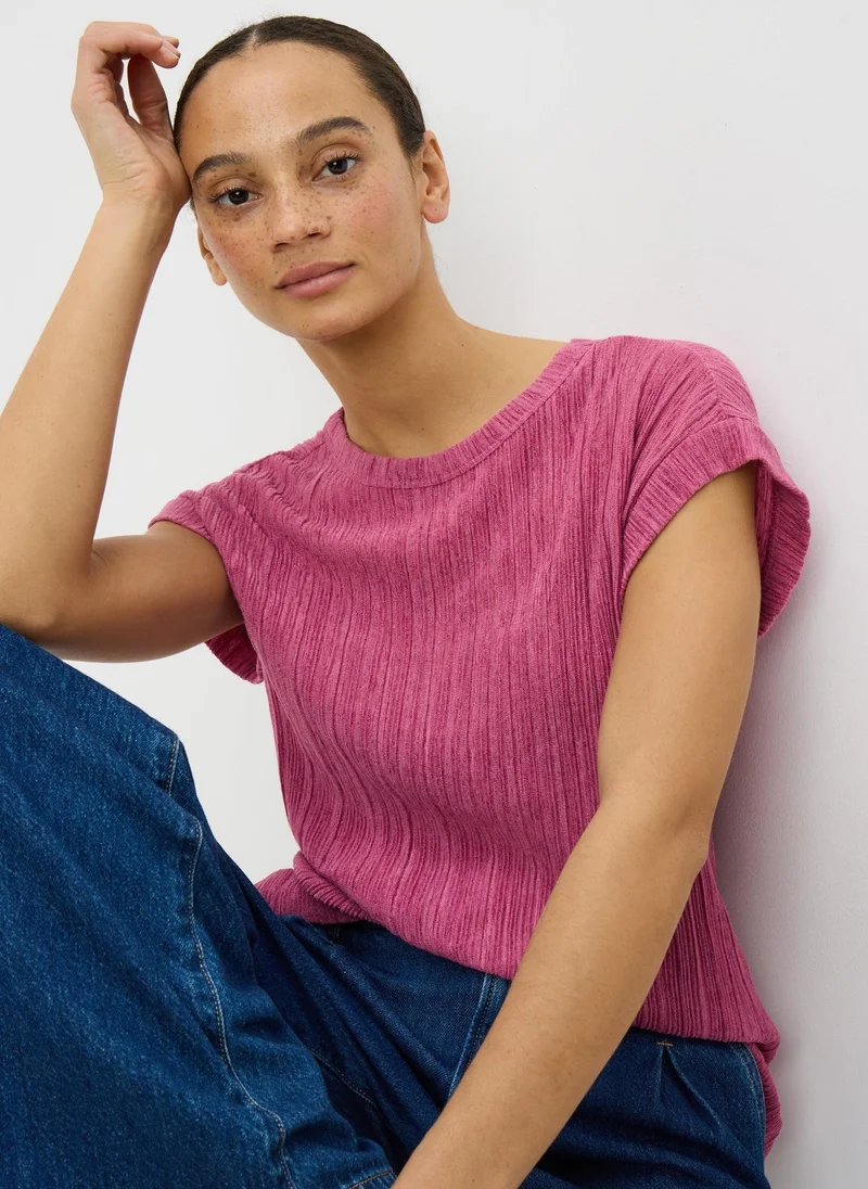 ماتلان Pink Textured Top