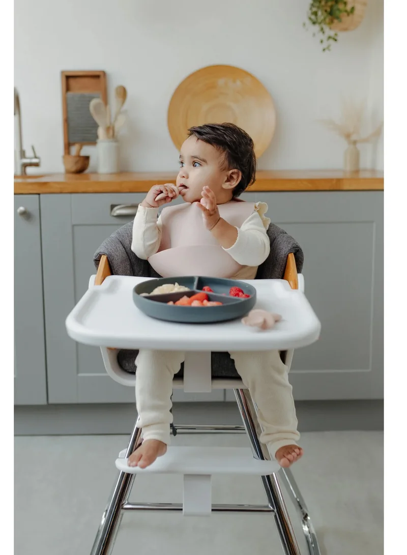 بيبيتا Silicone Baby’S 1St Spoon And Fork Set, Self Feeding Spoon And Fork For Baby, Dishwasher And Microwave Safe, Easy Hold And Anti Choke, Bpa Free -Sea Salt