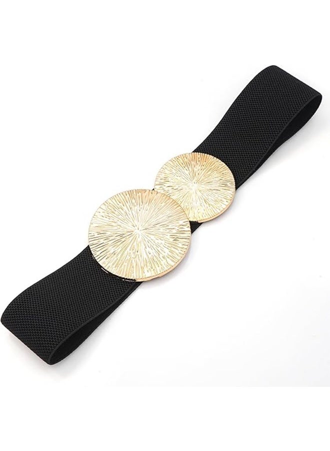 Women Wide Stretchy Waist Belts Elastic Cinch Belt for Dresses - Image 5