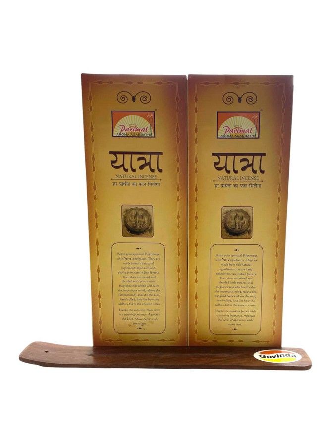Govinda Incense Stick Holder Bundle With Parimal Yatra Natural Incense Sticks Economic Pack Of 132 Grams - Image 2