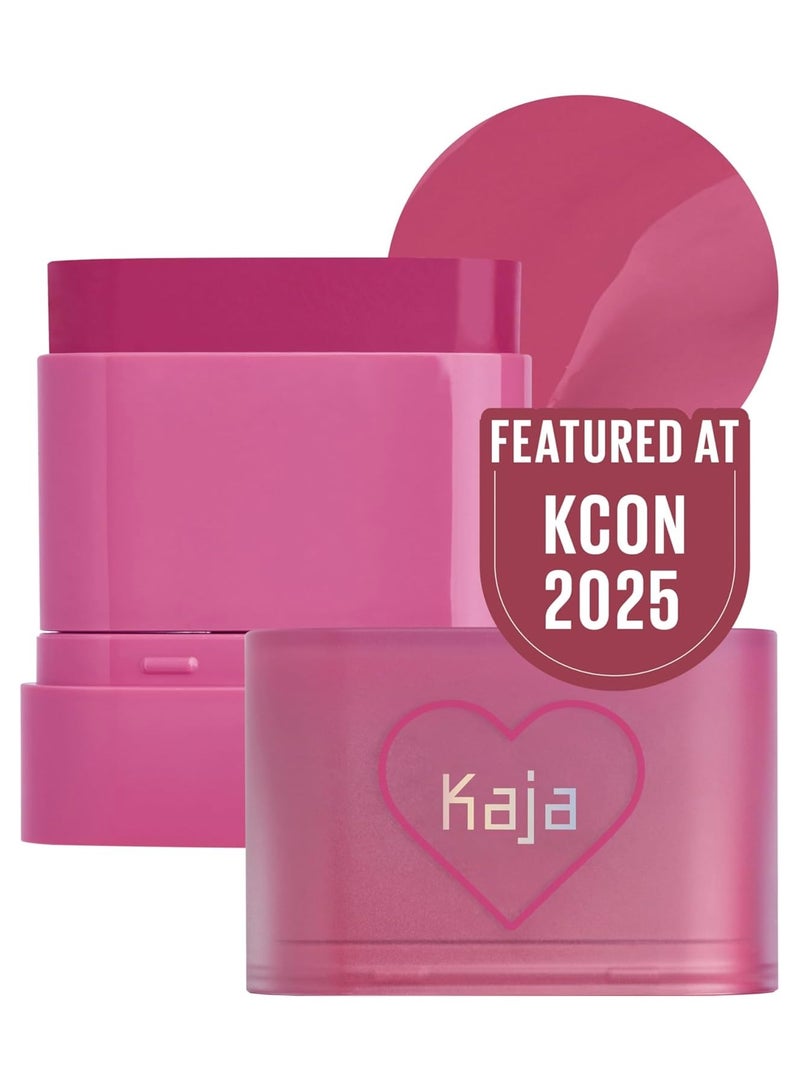 KAJA Dewy Bar Cheeks & Lip – Berry Sparkler- Creamy Blusher Stick with Vitamin & Hyaluronic Acid, Moisturizing & Easy Blend - Image 1