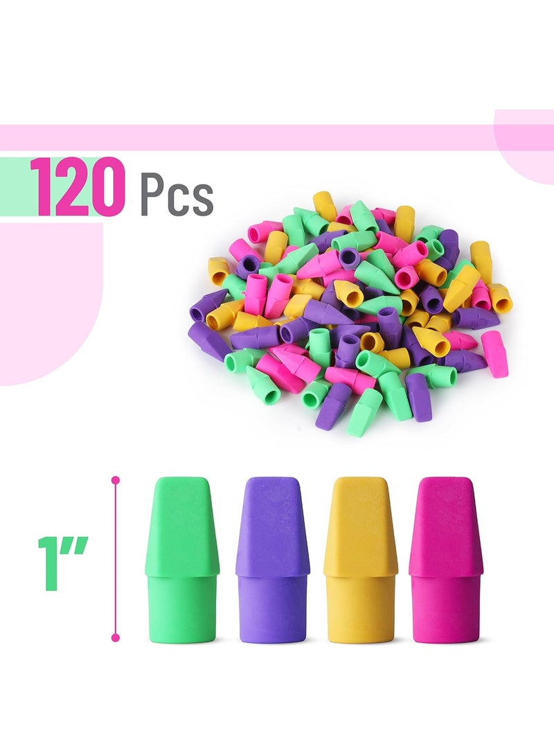 سونسر ممحاة للأقلام الرصاص، عبوة 120 قطعة، ممحاة لأطراف الأقلام الرصاص، أغطية ممحاة، أغطية لأطراف الأقلام الرصاص، ممحاة لأطراف الأقلام الرصاص - Image 2