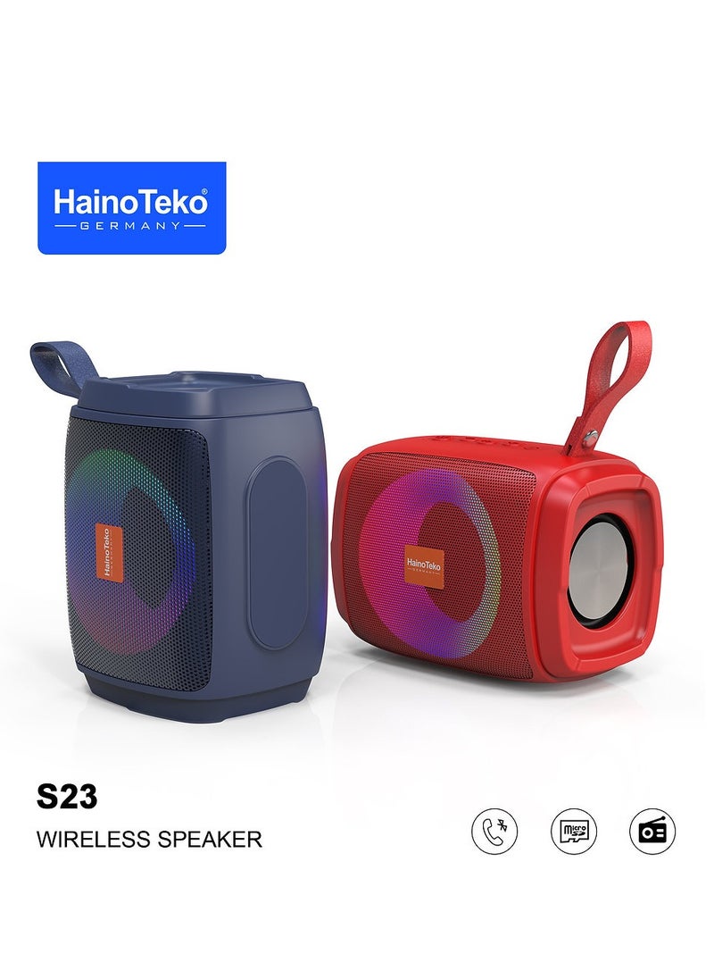 Haino Teko - Haino Teko portable Bluetooth speaker with multiple lighting system and High Bass Clear Sound, Black - Image 1