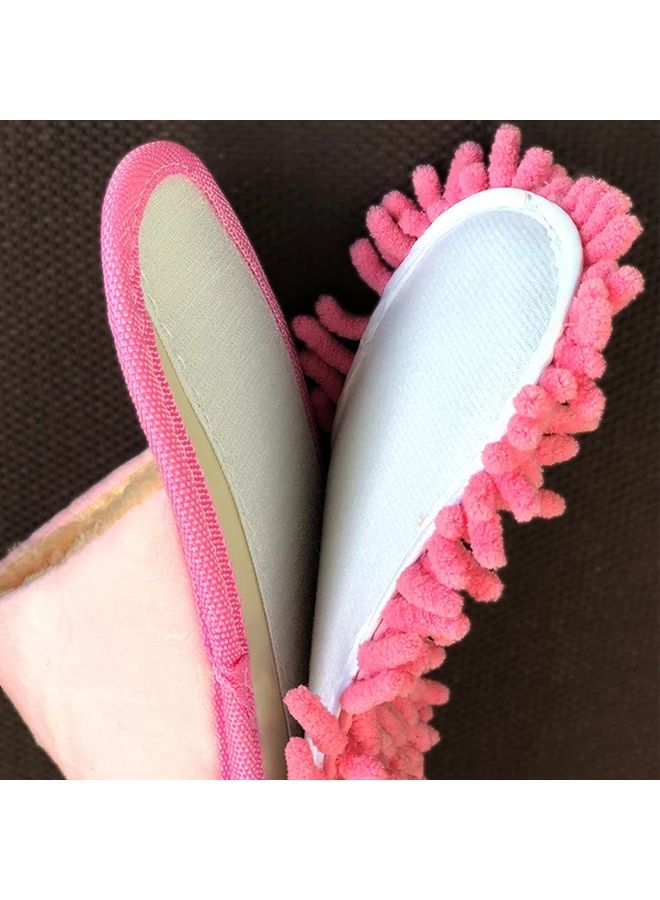 Blue House Cleaning Slippers with Removable Washable Mop Bottoms for Bedroom Bathroom Kitchen - Image 4
