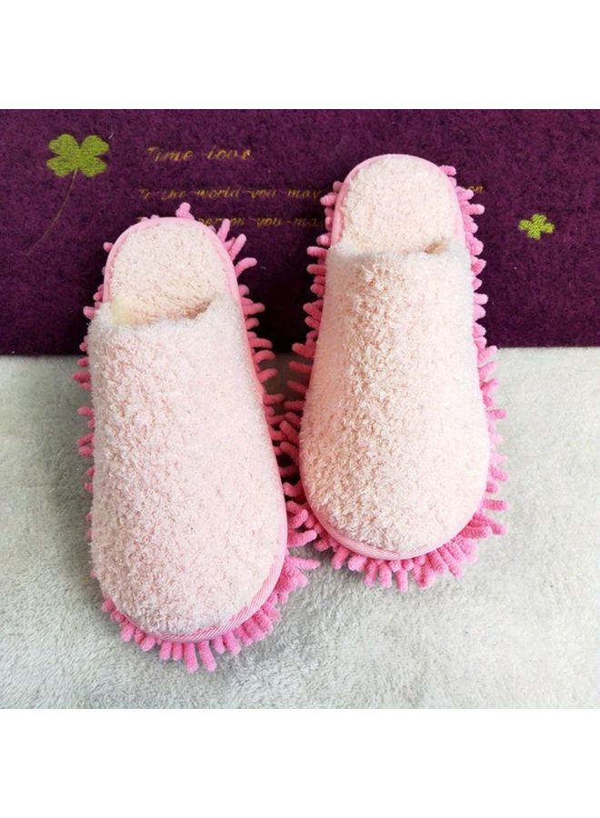 Blue House Cleaning Slippers with Removable Washable Mop Bottoms for Bedroom Bathroom Kitchen - Image 5