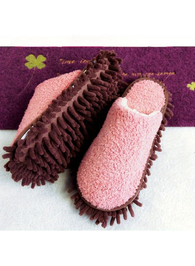 Blue House Cleaning Slippers with Removable Washable Mop Bottoms for Bedroom Bathroom Kitchen - Image 2