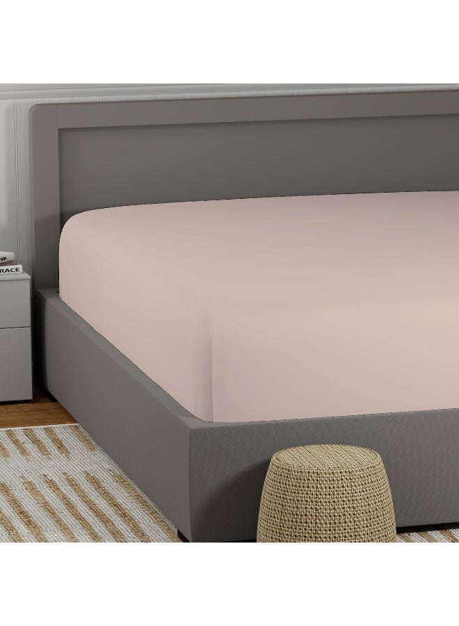 كولور سينس ملاءة سرير مفردة قطن بوليستر بلون وردي  سم - Image 3