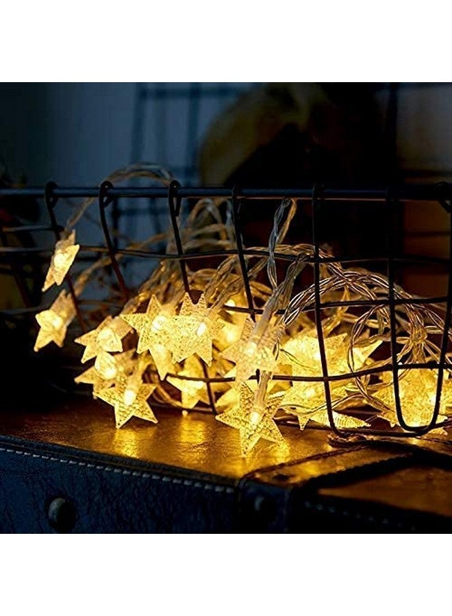 Desidiya® 16 Star String Lights for Indoor Outdoor Decoration (Small Star-3 Meter, Yellow) - Image 2