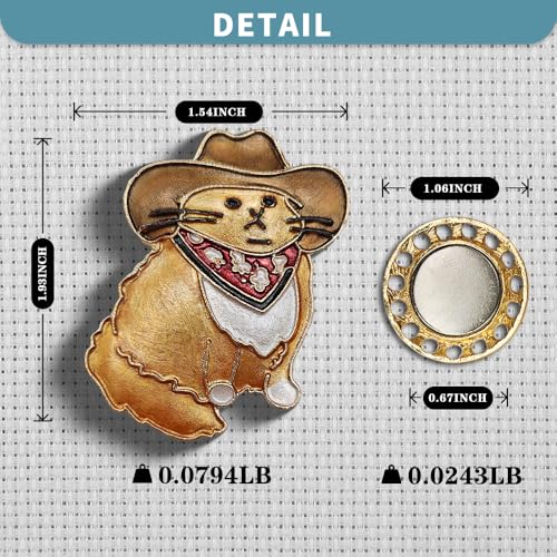 seminhoof Magnetic Needle Minder Magnet Embroidery Accessories and Supplies Embroidery Needle Holder Cross Stitch Holder Needlework Supplies (Cardinal) (Gafieldcat) - Image 2