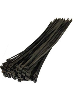 KROXX KROXX Premium 16 Inch 400 MM x 50 MM Width Self Locking Ultra Strong 20 kg of Holding Capacity Wire Zip Ties Heavy Duty Nylon Fastener Organizer Cable Ties Pack of 50 Black  - Image 1