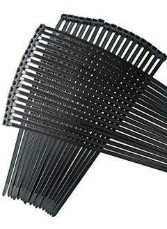 KROXX KROXX Premium 16 Inch 400 MM x 50 MM Width Self Locking Ultra Strong 20 kg of Holding Capacity Wire Zip Ties Heavy Duty Nylon Fastener Organizer Cable Ties Pack of 50 Black  - Image 3