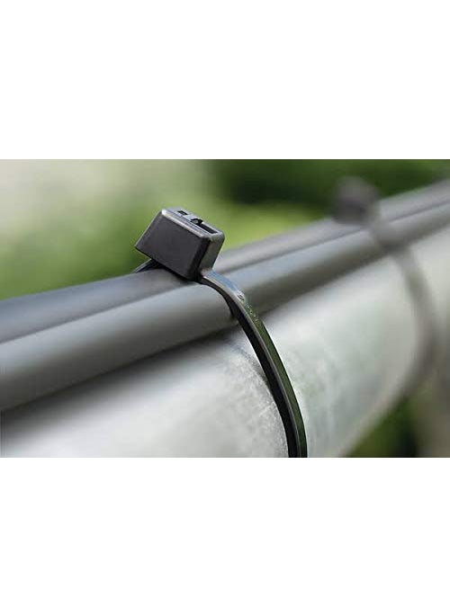 KROXX KROXX Premium 16 Inch 400 MM x 50 MM Width Self Locking Ultra Strong 20 kg of Holding Capacity Wire Zip Ties Heavy Duty Nylon Fastener Organizer Cable Ties Pack of 50 Black  - Image 4