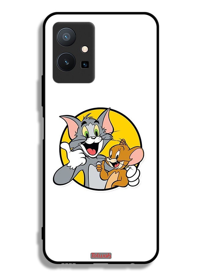 Tolwak Vivo Y75 5G Protective Case Cover Tom And Jerry - Image 2