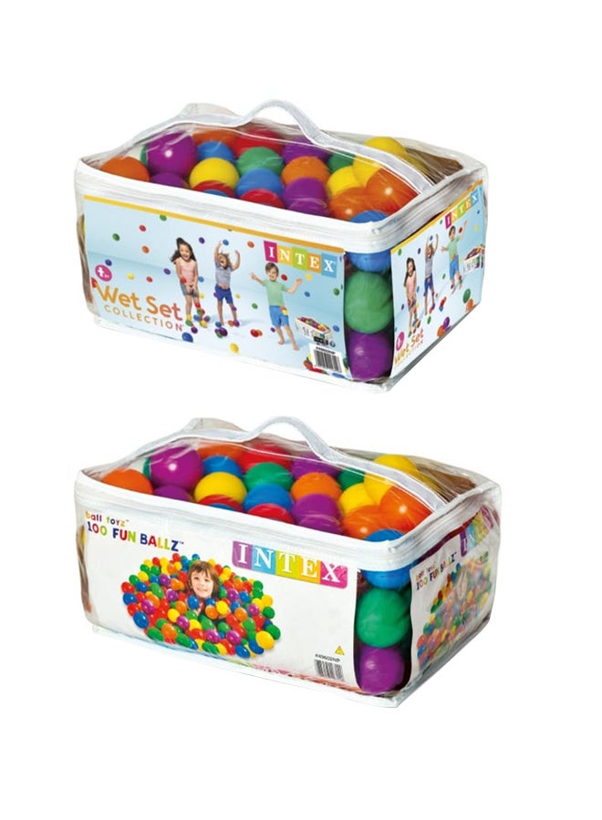 INTEX 100-Piece Fun Ballz, 6.5 cm - Assortment - Image 1