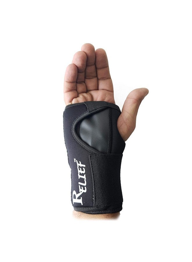 Relief Carpal Tunnel Wrist Brace - Black (Right) - Image 1