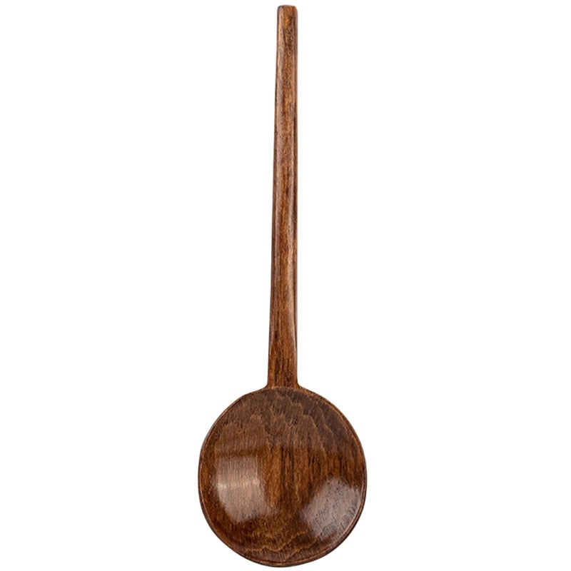 Long Handle Wooden Soup Spoon Portable Kitchen Utensil for Cooking and Serving - Image 2