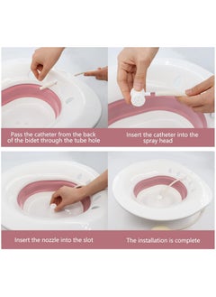 RATSAW Sitz Bath for Toilet Seat Foldable Sitz Bath for Toilet Portable Sitz Bath Basin with Flusher Steam Seat Bidet for Postpartum Care Hemorrhoids Recovery  - Image 5