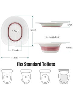 RATSAW Sitz Bath for Toilet Seat Foldable Sitz Bath for Toilet Portable Sitz Bath Basin with Flusher Steam Seat Bidet for Postpartum Care Hemorrhoids Recovery  - Image 2
