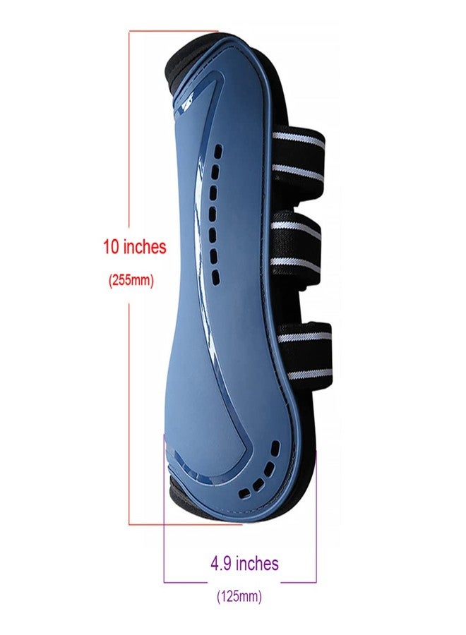 Wandrola Sport Splint Boots for Horses, Front Jumping Horse Leg Protection, for Schooling, Competition, Classic Equine Supplies (Brown, M) - Image 2