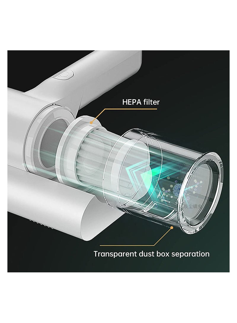 Altheqa Mites Remover Dust Collector, Handheld Wireless UV Vacuum - 3800Pa/ 200ml Capacity, for Bed, Pillows, Cloth Sofas, and Carpets - Image 2