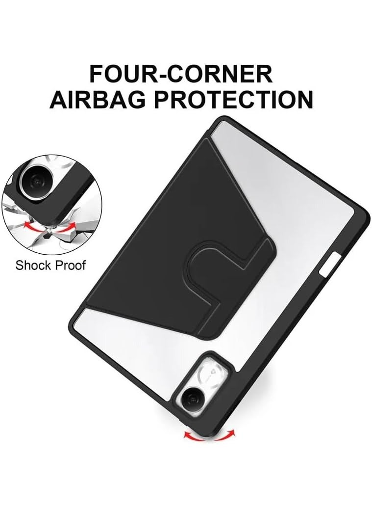 VKL Case Compatible with Honor Pad V9/ GT 11.5 Inch 2025 Tablet, Rotating Bracket Flip Cover Intelligent Protective Cover with Pen Slot and Auto Sleep/Wake-up (Black) - Image 5