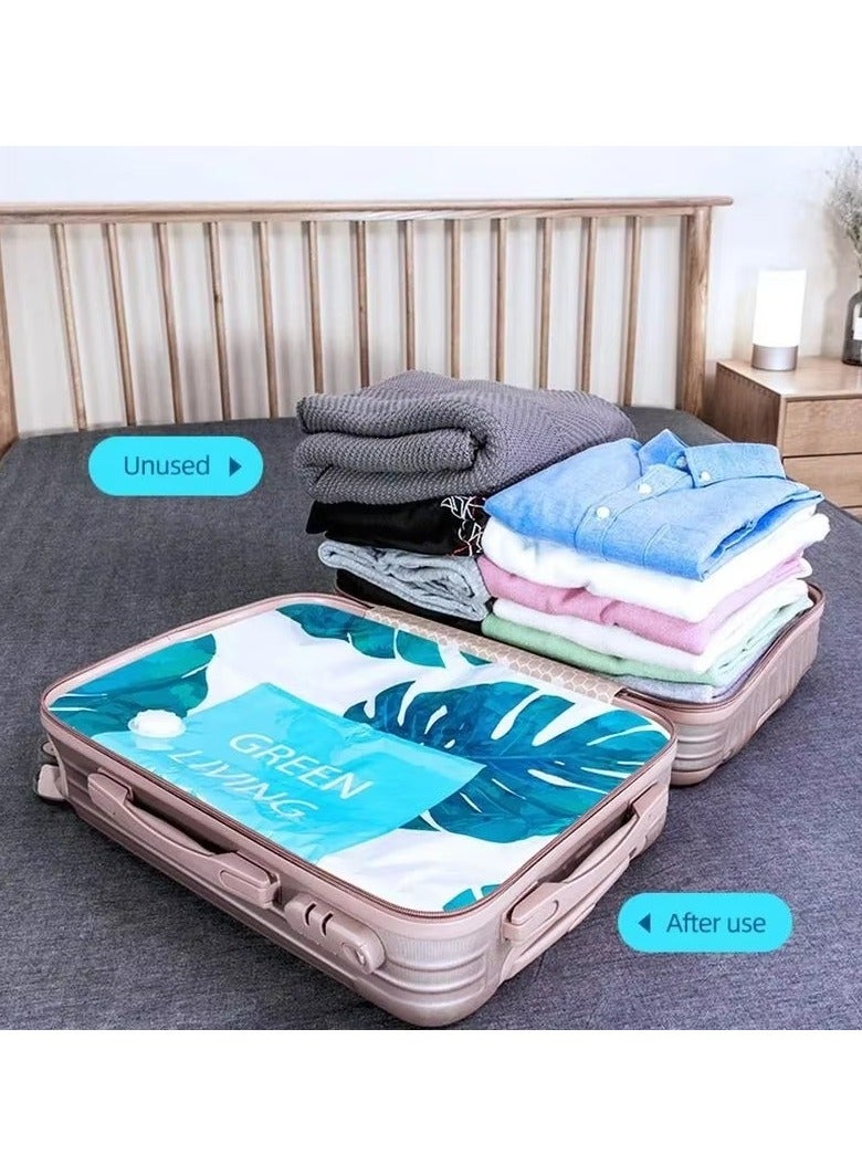 Vacuum Storage Bags with Electric Pump- Pack of  8 (2 Jumbo + 2 Large + 2 Medium + 2 Small) Reusable Compression Bags Space Saver for Packing,Clothes, Bedding, Travel)  - Image 3