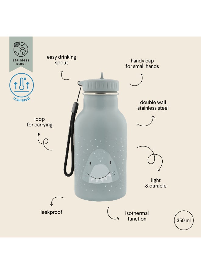 Trixie Double Wall Insulated Water Bottle - 350ml - Mr. Shark - Image 4