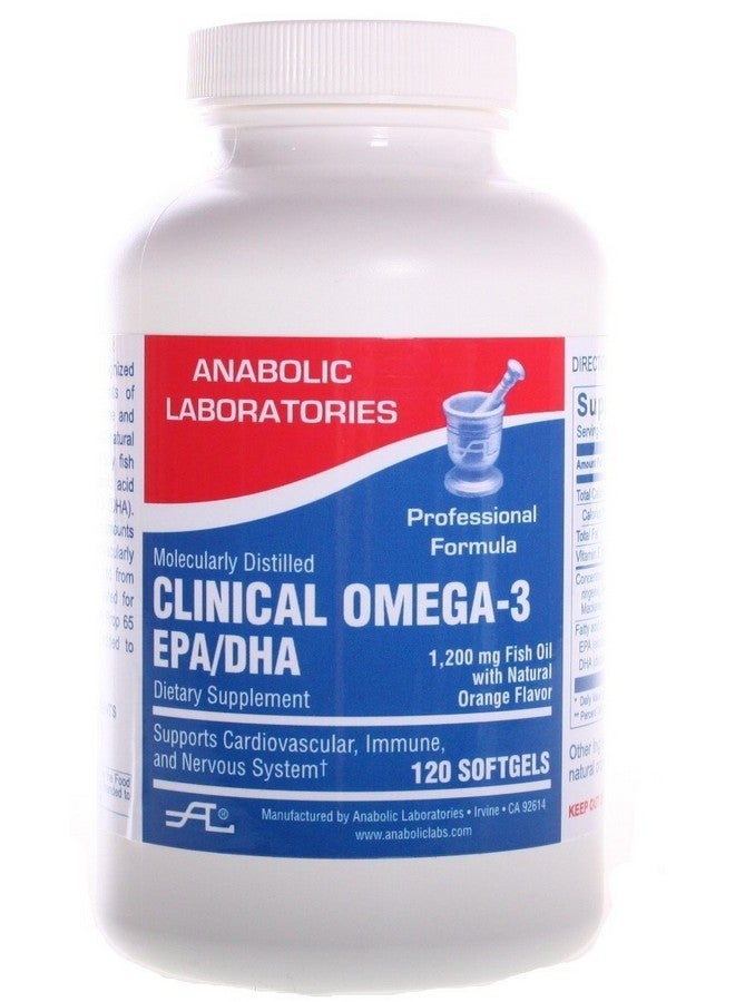 Anabolic Laboratories Clinical Omega 3 Epa/Dha 120 Softgels - Image 1