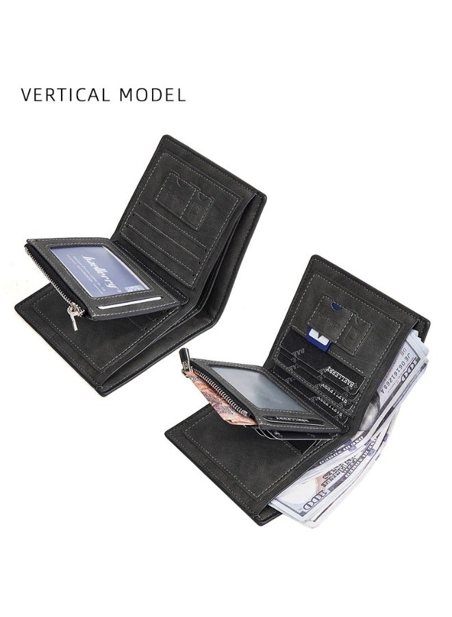 baellerry Wallet for Men, Secure Zippered Wallet with RFID Blocking, Custom Birthday Gifts for Men, Son, Grandpa, and Boyfriend, Wedding, Anniversary, Graduate--Black - Image 4