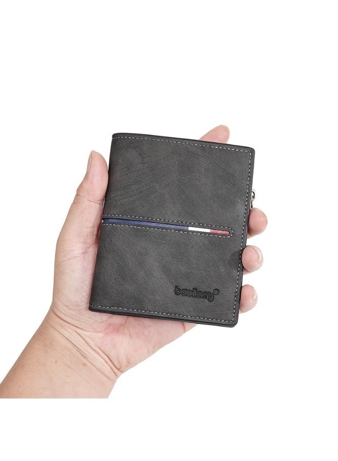 baellerry mens wallet, Secure Zippered Wallet with RFID Blocking, Custom Birthday Gifts for Men, Son, Grandpa, and Boyfriend, Wedding, Anniversary, Graduate--Black - Image 2