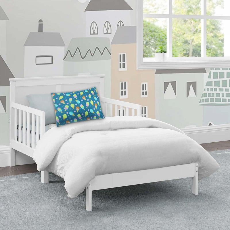 Kradyl Kroft KRADYL KROFT Toddler Pillow with 100% Cotton Removable Cover - 20 X 15 Inches | Children Pillows | Baby Pillows - Icecream Cool  - Image 2