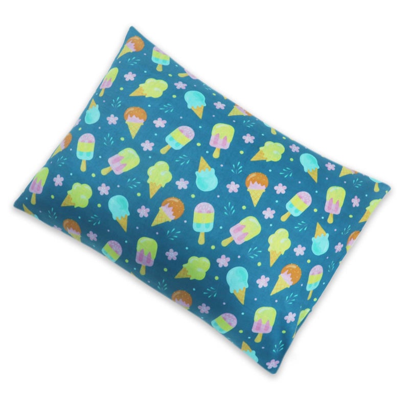 Kradyl Kroft KRADYL KROFT Toddler Pillow with 100% Cotton Removable Cover - 20 X 15 Inches | Children Pillows | Baby Pillows - Icecream Cool  - Image 5