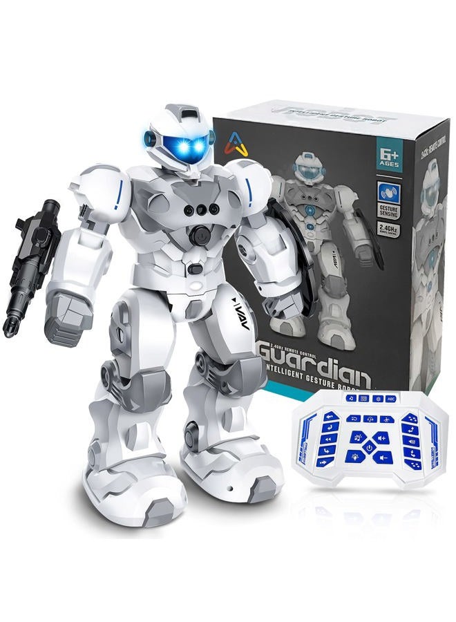 VAV Toys for 6-10 Year Old Boys Girls, Rechargeable Remote Control Robot Toy, Intelligent Programmable RC Robot with 2.4GHz Gesture Sensing, Christmas Birthday Gifts for Kids Age 6 7 8 9 10 - Image 1