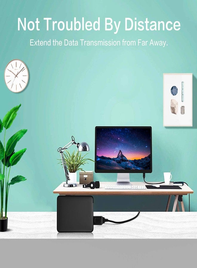 Inovat كابل تمديد USB إنوفات بطول 25 قدم USB 2.0 نوع A ذكر إلى نوع A ذكر AM إلى AM أسود - Image 5