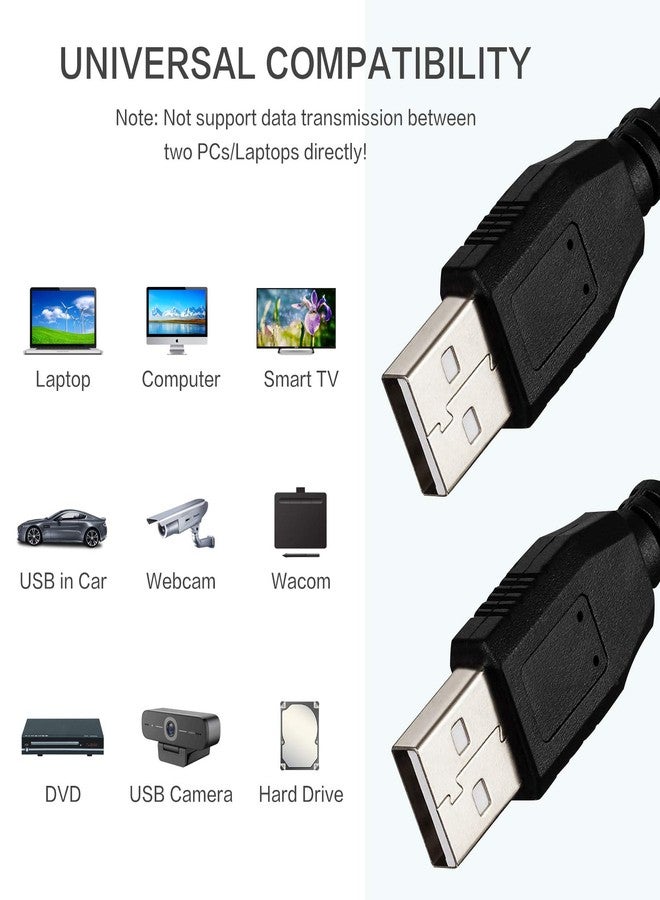 Inovat كابل تمديد USB إنوفات بطول 25 قدم USB 2.0 نوع A ذكر إلى نوع A ذكر AM إلى AM أسود - Image 3