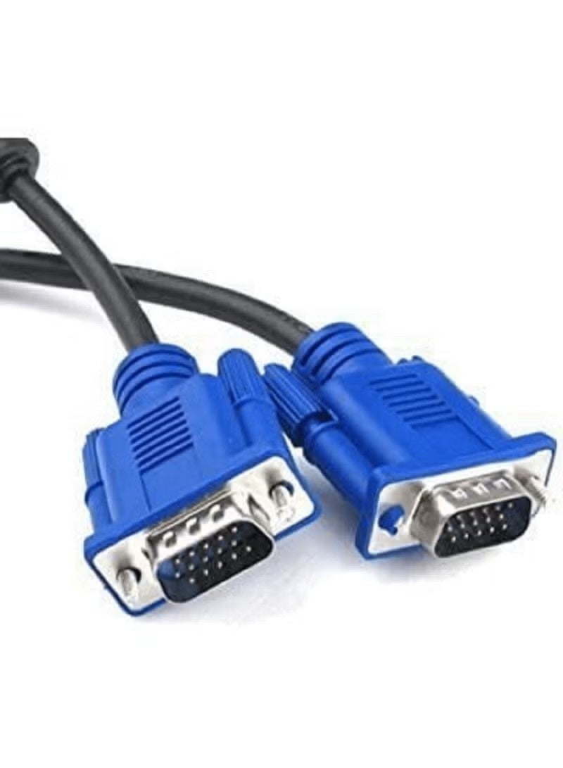 كابل VGA إلى VGA للشاشة 3 م – كابل فيديو HD15 ذكر إلى ذكر للكمبيوتر الشخصي، التلفاز، البروجيكتور، الشاشة - Image 4