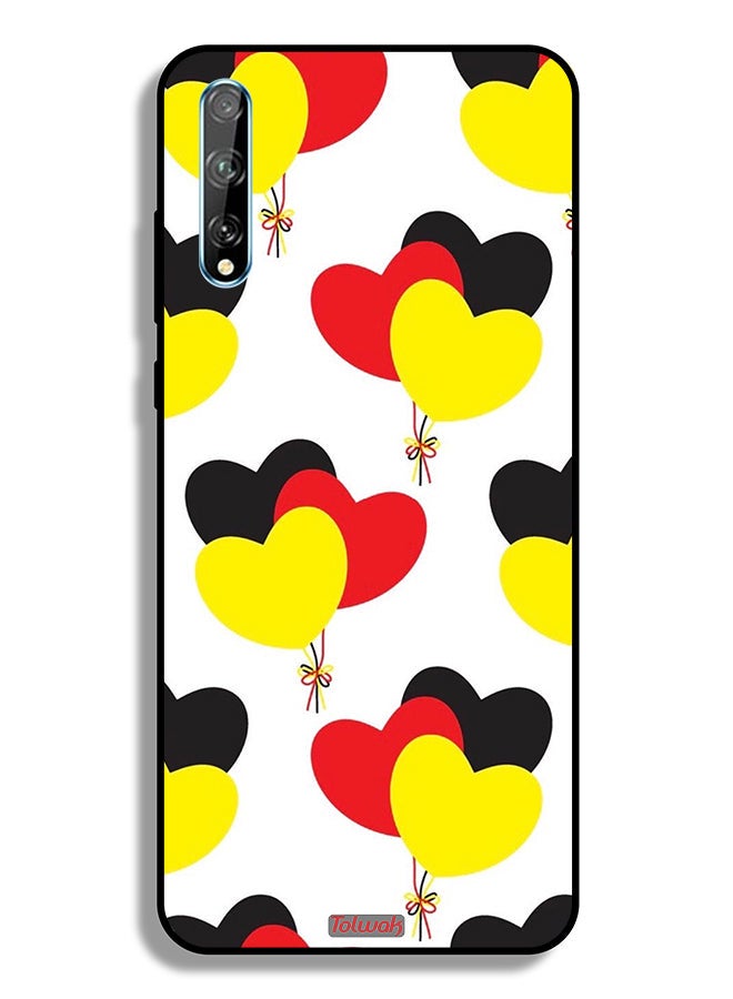 Tolwak Huawei P Smart S Protective Case Cover Three Hearts Bunch - Image 2