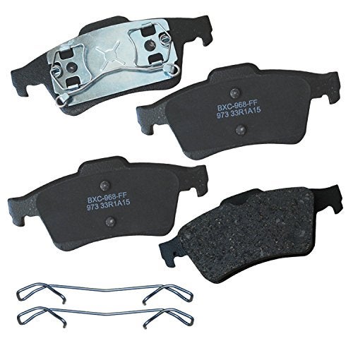 Bendix Premium SBC973 Ceramic Rear Brake Pads for Chevrolet Vectra 2008-2007, Mazda 3 2005-2004, 5 2006, Renault Laguna 2006, Saab 9-3 2003, Volvo S40 2005, V50 2005 - Image 1