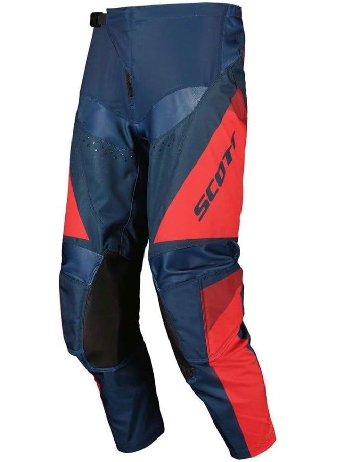 Scott Scott Evo Track MX 2024 Motocross/DH Cycling Pants Blue/Red  - Image 1