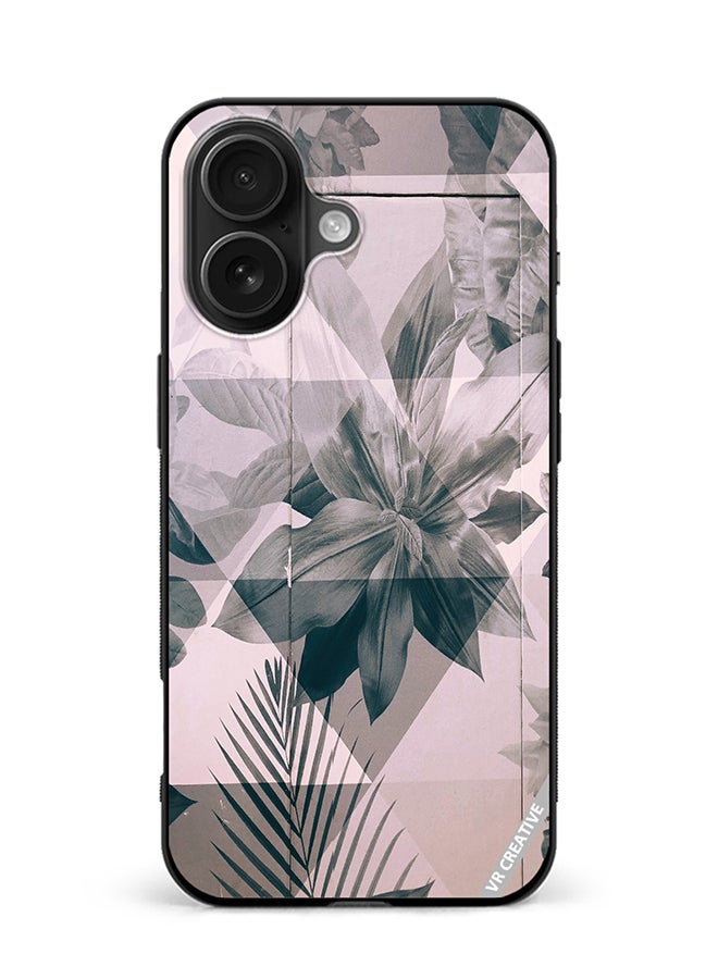VR CREATIVE Protective Case Cover For Apple iPhone 16 Plus Symmetric Flore Design Multicolour