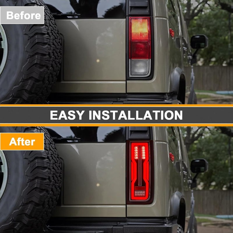 Aexploer LED Tail Lights for Hummer H2 (2003-2009) - 5 Functions - Image 3