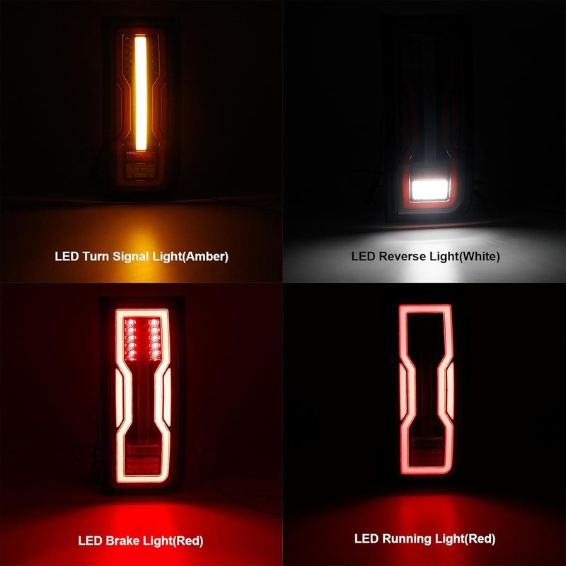 Aexploer LED Tail Lights for Hummer H2 (2003-2009) - 5 Functions - Image 2
