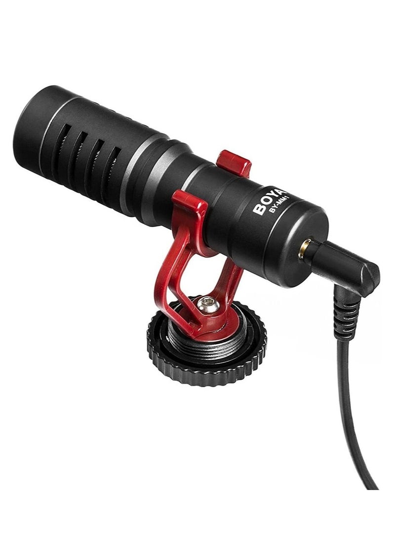 BOYA Universal Cardioid Microphone Kit BY-MM1 Black/Grey/Red - Image 3