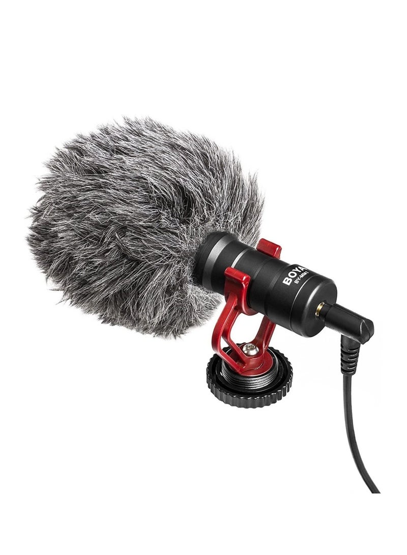 BOYA Universal Cardioid Microphone Kit BY-MM1 Black/Grey/Red - Image 2