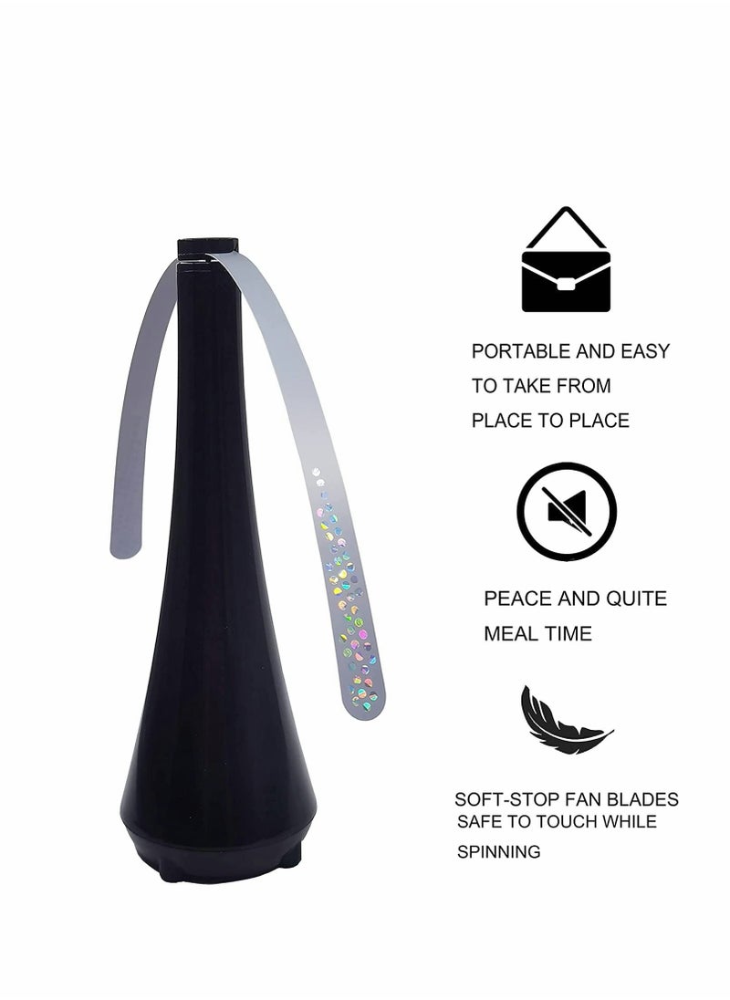 Excefore Fly Repellent Fan, Fly Insect Mosquito Repellent Automatic Fans, Eco-Friendly Portable Table Tabletop Fan Keep Flies Away from Food for Outdoor Indoor Picnic Restaurant Party  - Image 2