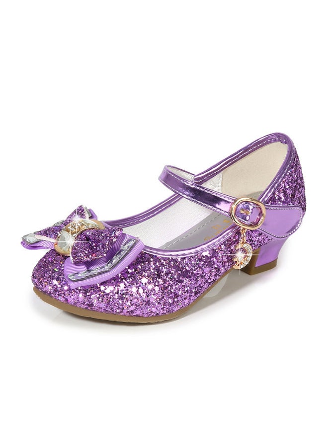 Summer New Children's Shoes Girls High Heels Frozen Princess Crystal Shoes Girls Shoes