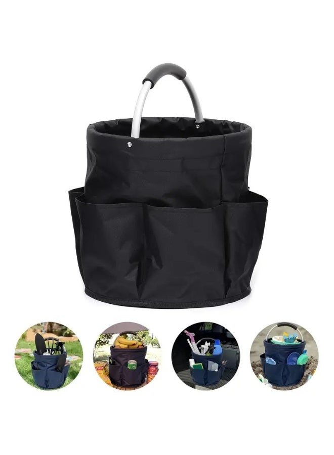 عام سلة نزهة محمولة قابلة للطي ، سلة أدوات الحديقة ، سلة محمولة في الهواء الطلق ، تخزين السفر ، حقيبة أدوات الزينة ، سلة تخزين الحديقة - Image 2
