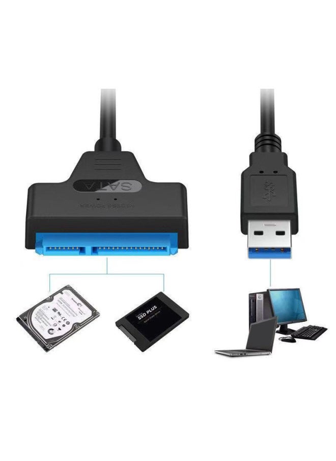 ماركة غير محددة SATA إلى USB3.0 سهل محرك الأقراص كابل القرص الصلب محول كابل قارئ محول كابل 2.5/3.5 بوصة SATA-اللون: إصدار SATA-2.0  - Image 3