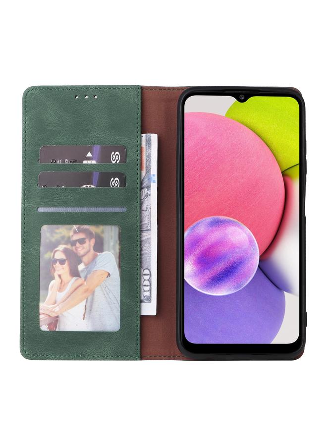 اس-توب جراب لهاتف Samsung Galaxy A03s مصنوع من الجلد بإغلاق شفط بسيط - Image 3